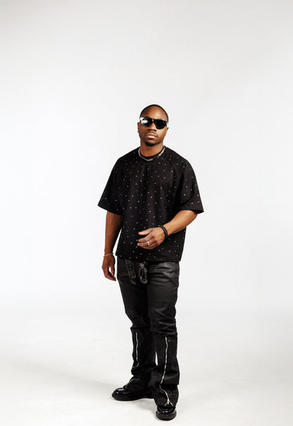 Night Lights Embellished Rhinestone Tee