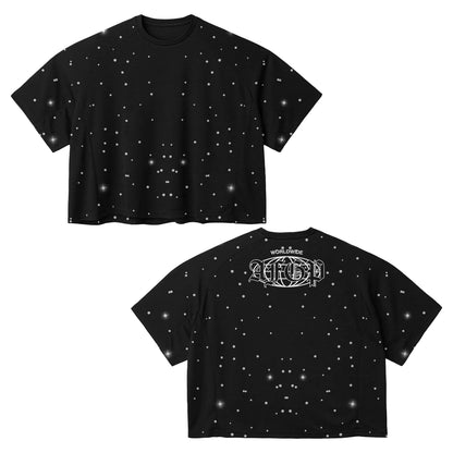 Night Lights Embellished Rhinestone Tee