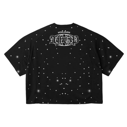 Night Lights Embellished Rhinestone Tee
